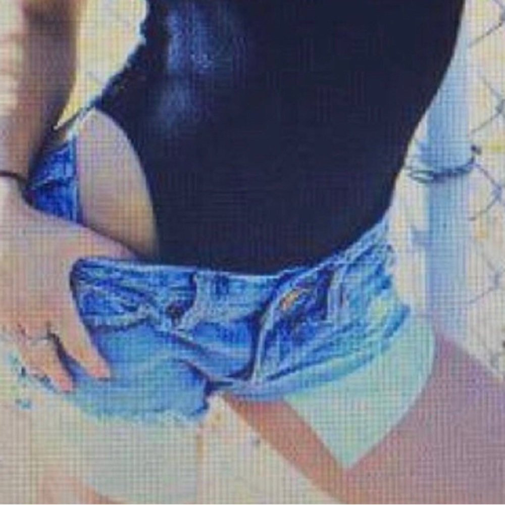 American Eagle Destroyed Denim Cutoffs